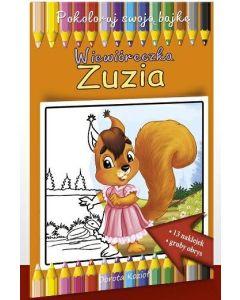 Wiewióreczka Zuzia - kolorowanka