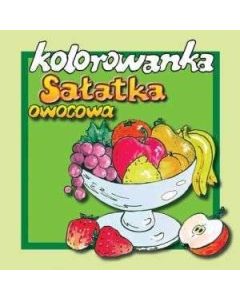 Sałatka owocowa - kolorowanka mała