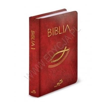 Biblia z kolorową wkładką - bordowa Edycja
