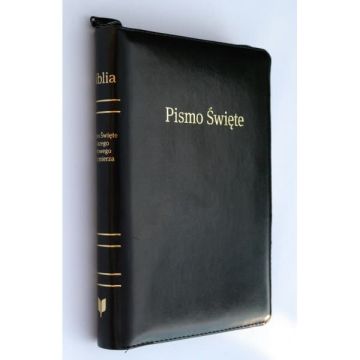 Biblia EIB średnia - SKÓRA zamek indeks czarna