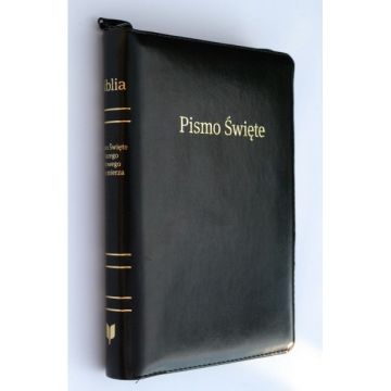 Biblia EIB duża - PU - zamek - PM czarna