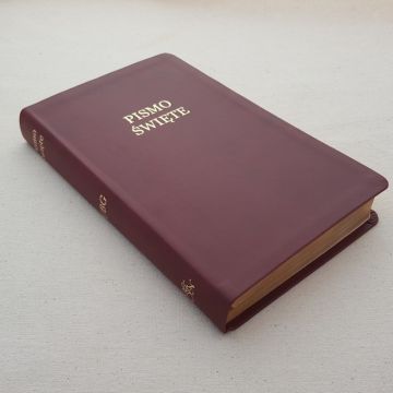 Uwspółcześniona Biblia Gdańska średnia F1 - bordo