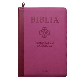 Biblia Pierwszego Kościoła - PU różowa zamek wyc