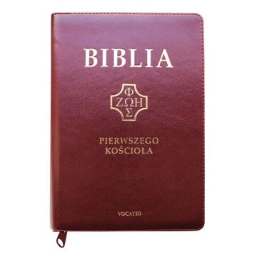 Biblia Pierwszego Kościoła - PU burgund zamek wyc