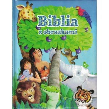 Biblia z obrazkami niebieska