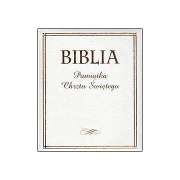 Biblia - Pamiątka Chrztu Świętego - złocona
