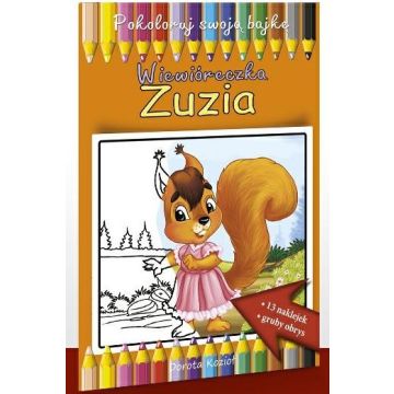 Wiewióreczka Zuzia - kolorowanka