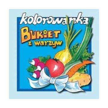 Bukiet z warzyw - kolorowanka mała