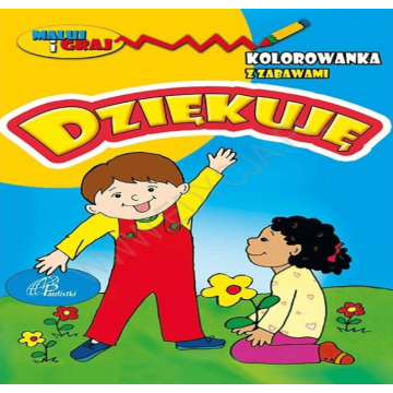 Kolorowanka - Dziękuję z zabawami - Edycja