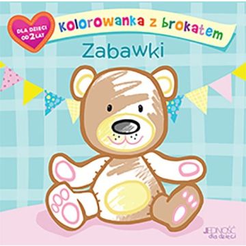 Zabawki -  Kolorowanka z brokatem