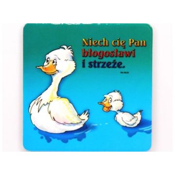Podstawka korkowa - niech cię Pan kaczki