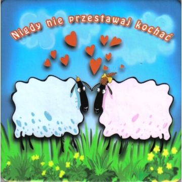 Podstawka korkowa - Nigdy nie przestawaj..Owce