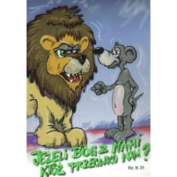 Kartka promise - Jeżeli Bóg z nami - lew