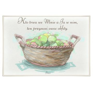 Kartka promise - Kto trwa we mnie - kosz