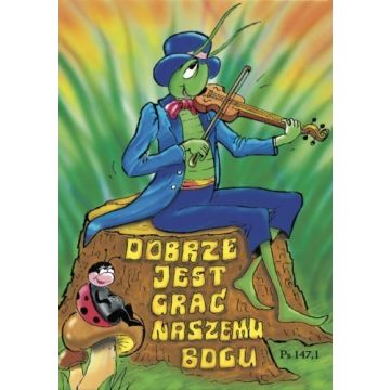 Kartka promise - Dobrze jest grać naszemu Bogu