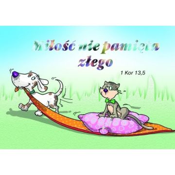 Kartka promise - Miłość nie pamięta złego - piesek