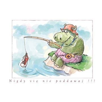 Kartka promise - Nigdy się nie poddawaj - hipcio
