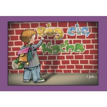 Kartka promise - Bóg cię kocha - mural