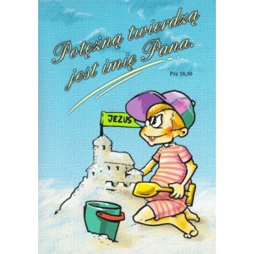 Kartka promise - Potężną twierdzą jest imię Pana