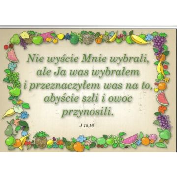 Kartka promise - Nie wyście mnie wybrali