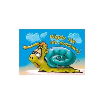 Magnes na lodówkę - Nigdy się nie poddawaj