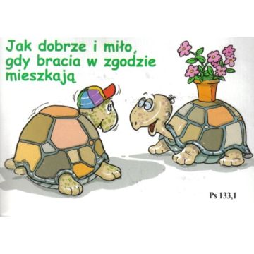 Magnes na lodówkę - Jak dobrze i miło - żółwie