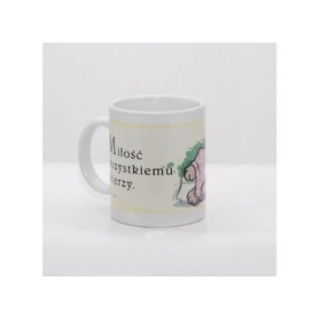 Kubek ceramiczny - Miłość wszystkiemu wierzy
