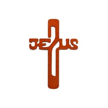 Krzyż drewniany Jezus - duży - 20,5 cm