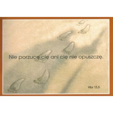 Naklejka prostokąt - Nie porzucę cię