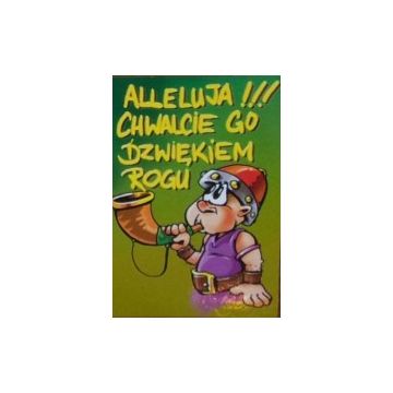 Naklejka prostokąt - Alleluja - chwalcie Go