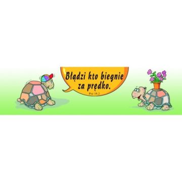 Zakładka promise - Błądzi kto biegnie - żółwie