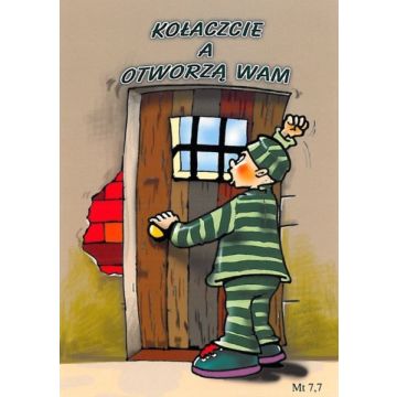 Kartka promise - Kołaczcie a otworzą Wam