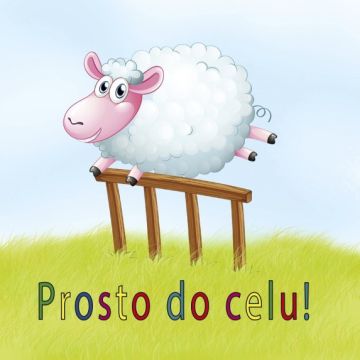 Kartka promise - Prosto do celu - owieczka