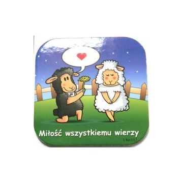 Podstawka korkowa - Miłość wszystkiemu wierzy