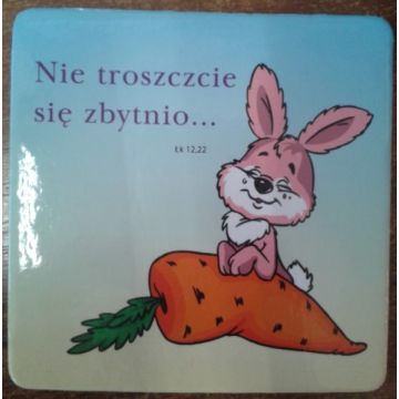 Podstawka korkowa - Nie troszczcie się  marchewka