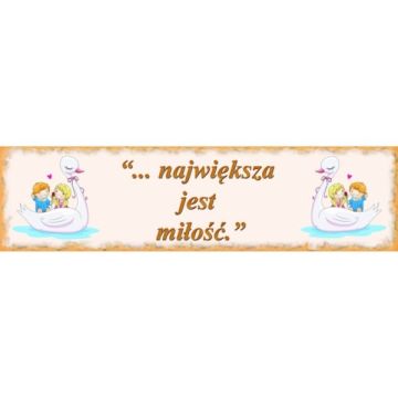 Zakładka promise - Największa jest miłość