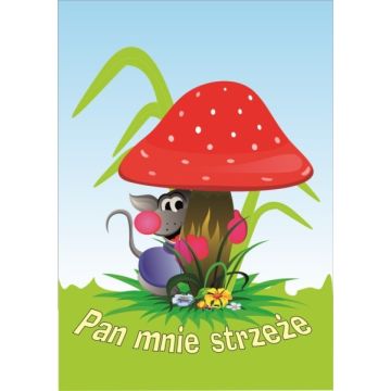 Kartka promise - Pan mnie strzeże - grzyb