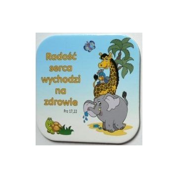 Podstawka korkowa - Radość, żyrafa