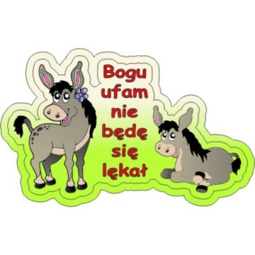 Magnes na lodówkę kształt - osiołki