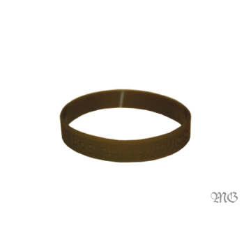 Opaska silikonowa - Bóg dotrzymuje - khaki