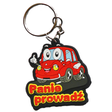Brelok gumowy - Panie prowadź - Auto
