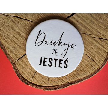 Podkładka korkowa okrągła - Dziękuję że jesteś