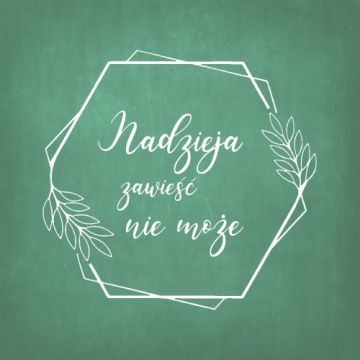 Podstawka korkowa - Nadzieja zawieść nie może