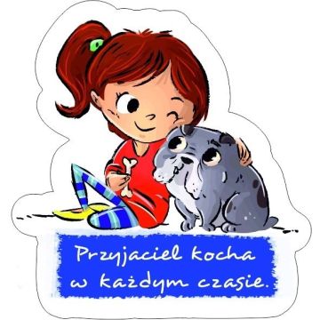 Magnes na lodówkę kształt - dziewczynka