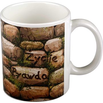 Kubek ceramiczny - Jezus - droga życie prawda