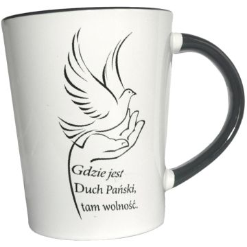 Kubek KF - czarny środek - Duch Pański