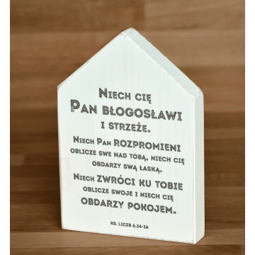 Deska domek - Błogosławieństwo ...Czarny kol.
