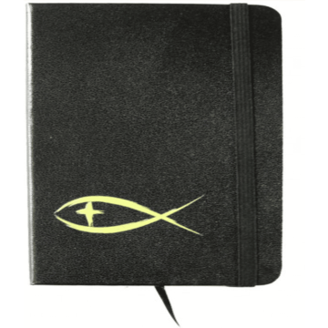 Notes - czarny - ryba