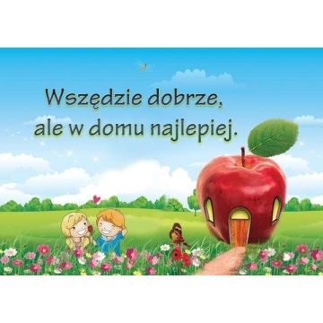 Kartka promise - Wszędzie dobrze - domek