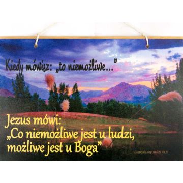 Zawieszka Płytka - Kiedy mówisz to niemożliwe-sznu